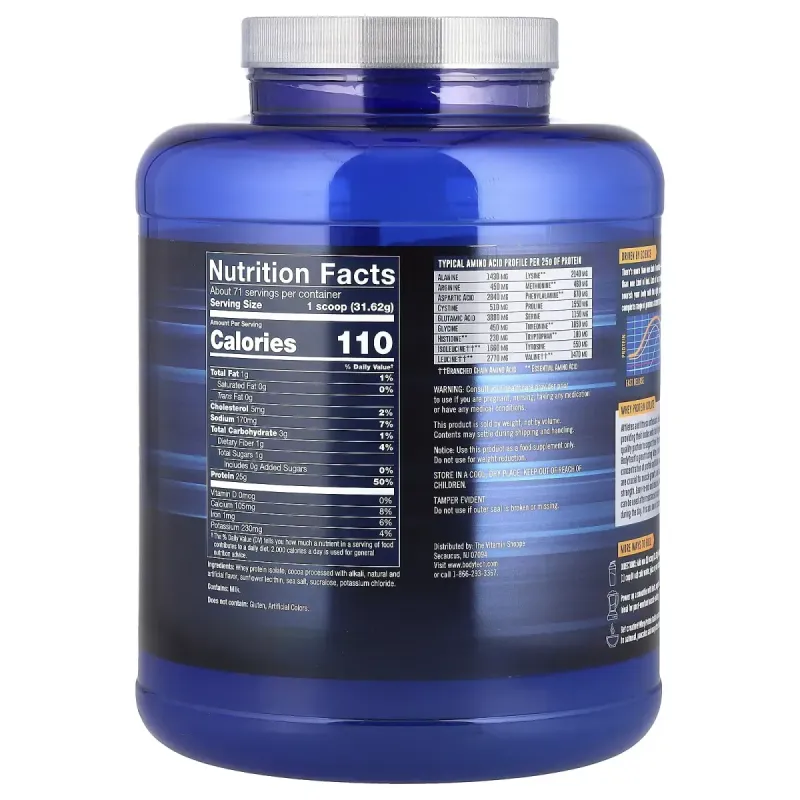 BodyTech, Whey Protein Isolate, Rich Chocolate, 5 lbs (2.27 kg)