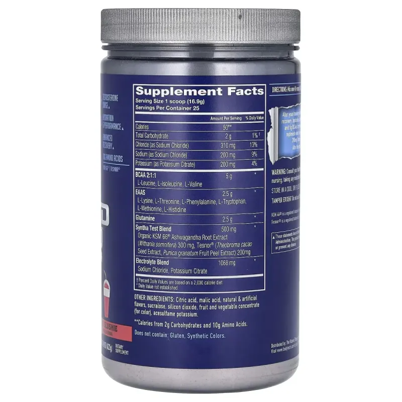 BodyTech, Elite, Altered Amino, EAA & Test Booster, Cherry Slushie , 14.9 oz (423 g)