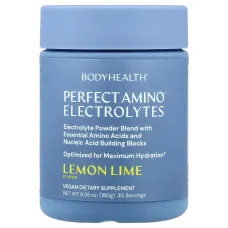 BodyHealth, Perfect Amino™ Electrolytes, Lemon Lime, 6.35 oz (180 g)BodyHealth Perfect Amino™ Електроліти