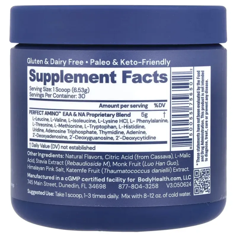 BodyHealth, Perfect Amino™, Strawberry, 6.9 oz (195.9 g)