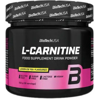 Biotech, L-Carnitine drink powder, лимонний холодний чай, 150 г