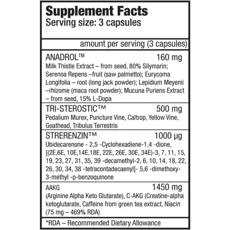 Biotech, BRUTAL Anadrol, 90 капсул