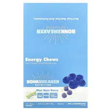 Bonk Breaker, Energy Chews, Blue Razz Berry, 10 Packets, 1.41 oz ( 40 g) Each