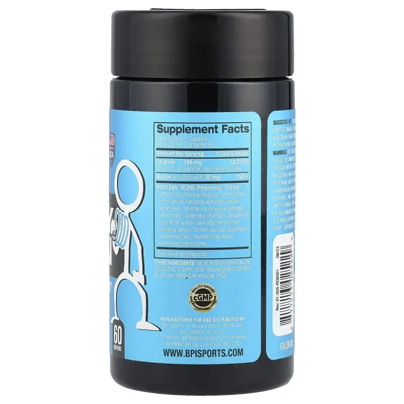 RoxyLean, снижение веса на биологической основе, BPI Sports, 60 капсул