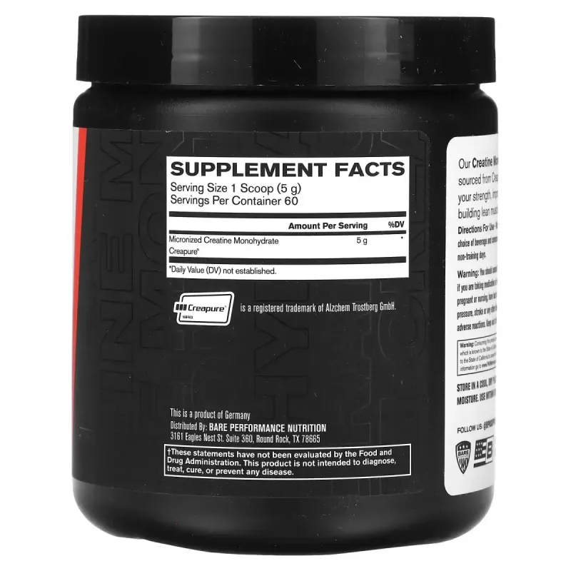 BPN, Creatine Monohydrate, Unflavored, 10.6 oz (300 g)