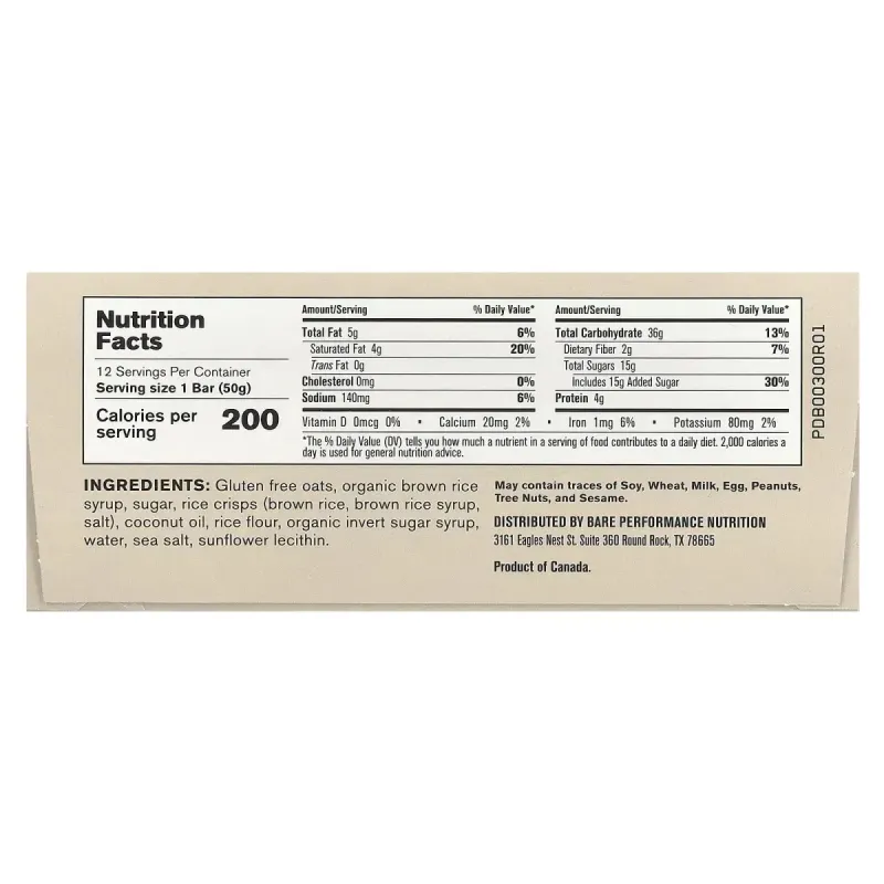 BPN, Go Bar, Endurance Bar, Original, 12 Bars, 1.76 oz (50 g) Each