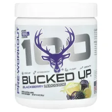 Bucked Up, 100, передтренувальний комплекс, ожиновий лимонад, 318 г (11,2 унції)