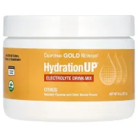 Порошкова суміш для напоїв з електролітом цитрусові California Gold Nutrition (HydrationUP Electrolyte Drink Mix Powder Citrus) 227 г