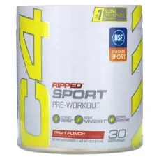 Cellucor, C4 Ripped Sport, перед тренировкой, фруктовый пунш, 9 унций (255 г)