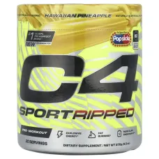Cellucor, C4 Sport, передтренувальний прийом, Popsicle®, гавайський ананас, 270 г (9,5 унції)