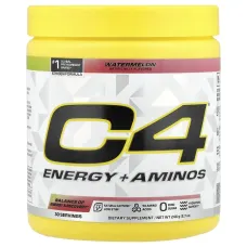 C4 / Cellucor, C4® Energy + Aminos, Watermelon, 8.7 oz (246 g)C4 Cellucor, C4® Энергия + Аминокислоты