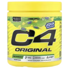 C4 / Cellucor, C4® Original, Pre-Workout, Jolly Rancher Green Apple, 8.8 oz (249 g)Cellucor C4® — предтренировочный комплекс