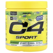 C4 / Cellucor, C4® Sport, Pre-Workout, Jolly Rancher Green Apple , 8.7 oz (248 g)Cellucor C4® Sport — предтренировочный комплекс