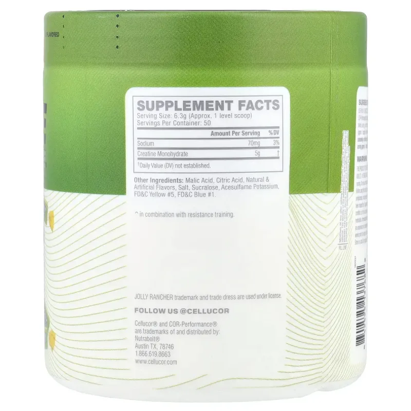 C4 / Cellucor, COR-Performance®, креатин, со вкусом зеленого яблока, 316 г (11,1 унции)