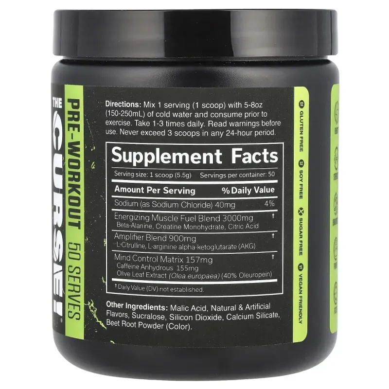 JNX Sports, The Curse®, Pre-Workout, Sweet Melon, 9.7 oz (275 g)