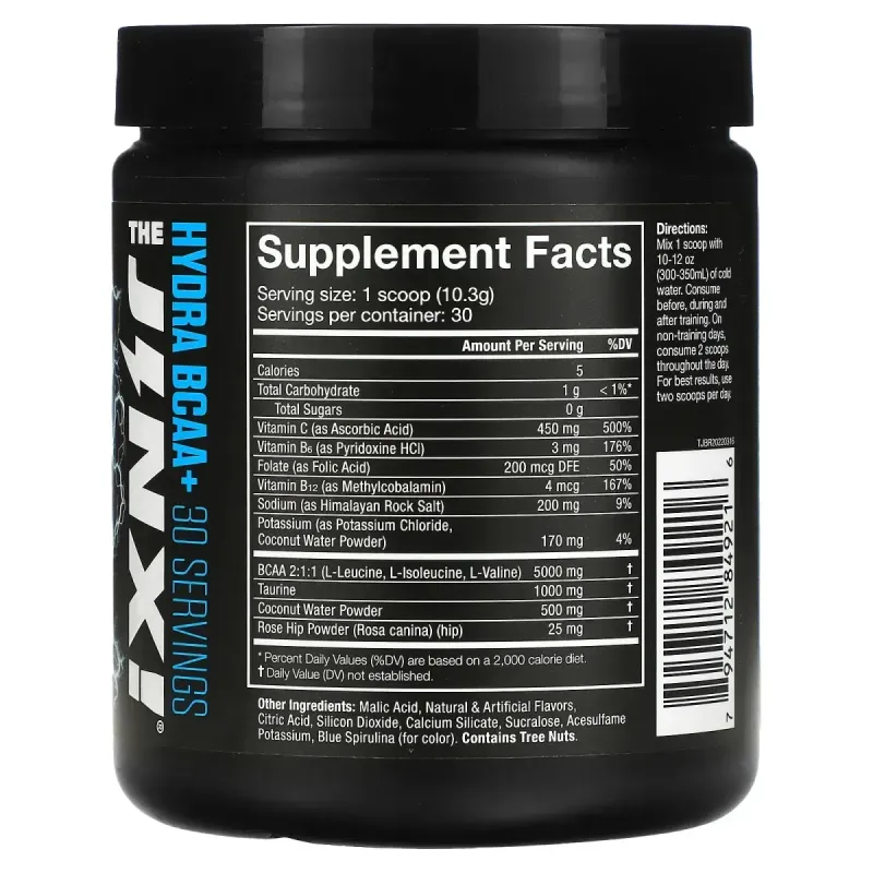 JNX Sports, The Jinx, Hydra BCAA+, Blue Raspberry, 10.8 oz (309 g)