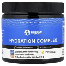 Designs For Health, Designs For Sport®, Hydration Complex, Lemon-Orange, 8.5 oz (240 g)