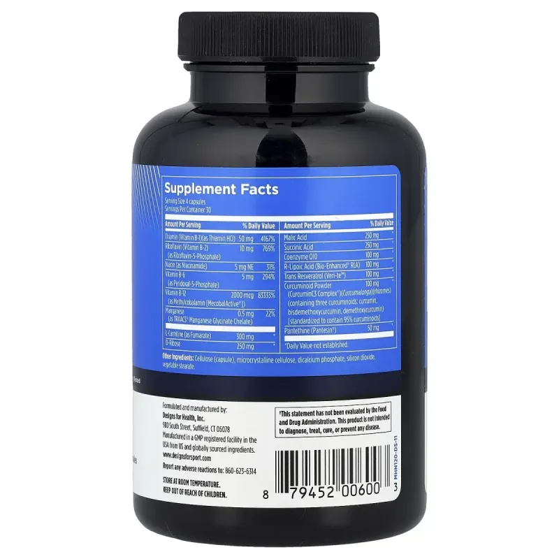 Designs For Health, Mito NRG Complex, 120 Vegetarian CapsulesDesigns For Health, Комплекс Mito NRG