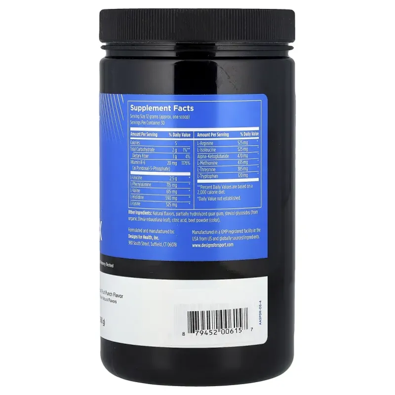 Designs For Health, Designs for Sport®, Amino Complex, Fruit Punch, 12.7 oz (360 g)