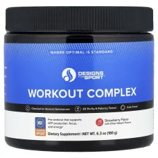 Designs For Health, Designs for Sport®, Workout Complex, Strawberry, 6.3 oz (180 g)