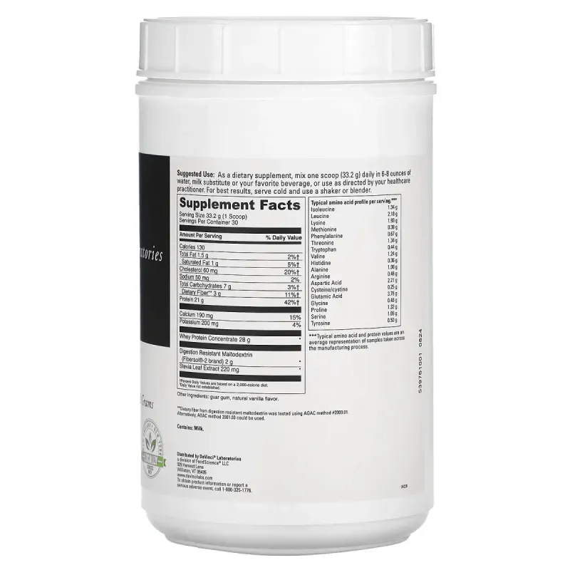 DaVinci Laboratories of Vermont, Right Whey, Creamy Vanilla, 2.2 lbs (996 g)