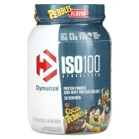 Dymatize, ISO100, 100 %-вий ізолят сироваткового протеїну, гідролізований какао, 650 г (1,43 фунта)
