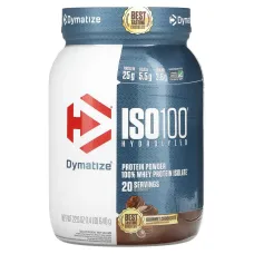 Dymatize, ISO100® Hydrolyzed, 100% Whey Protein Isolate, Gourmet Chocolate, 1.4 lb (640 g)