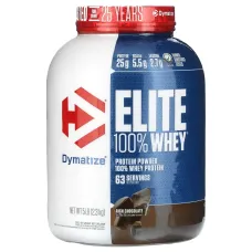 Dymatize, Elite 100% Whey Protein Powder, Rich Chocolate, 5 lbs (2.3 kg)