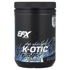 EFX Sports, предтренировочный комплекс K-otic®, со вкусом голубики, 500 г (1 фунт, 1,64 унции)
