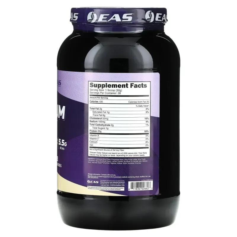 EAS, 100% Platinum Whey, Vanilla Ice Cream, 2 lbs (907 g)