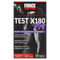 Force Factor, Test X180 PM, ночной бустер тестостерона, 120 таблеток