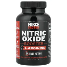 Force Factor, підсилювач оксиду азоту та L-аргінін, 120 капсул