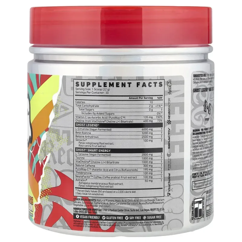 Ghost, Legend® Pre-Workout, Orange Cream, 23.3 oz (660 g)