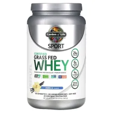 Сироватковий протеїн ізолят смак ванілі Garden of Life (Sport Grass Fed Whey) 652 г