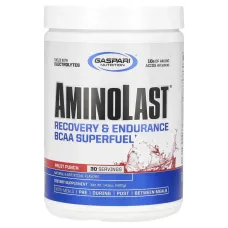 Aminolast, супер-BCAA для восстановления и выносливости, фруктовый пунш, Gaspari Nutrition, 420 г (14,8 унций)