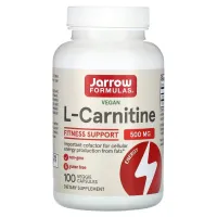 Л карнітин тартрат Jarrow Formulas (L-Carnitine 500) 100 капсул