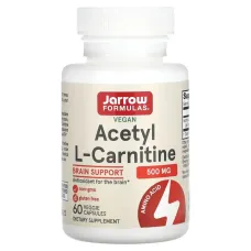 Ацетил карнитин Jarrow Formulas (Acetyl L-Carnitine) 500 мг 60 капсул