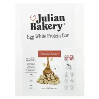 Julian Bakery, Egg White Protein Bar, Peanut Butter, 12 Bars, 60 g Each
