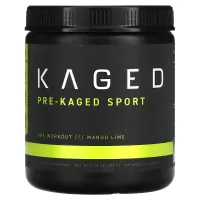 Kaged Muscle, PRE-KAGED Sport, формула для тренувань перед тренуванням, лайм манго, 9,38 унції (266 г)