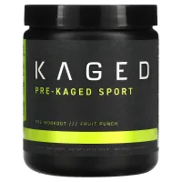 Kaged Muscle, PRE-KAGED, Sport, предтренировочная формула, фруктовый пунш, 272 г (9,59 унции)