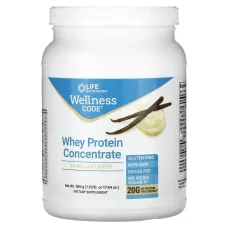 Сироватковий протеїн смак ванілі Life Extension (Whey Protein Concentrate Wellness Code) 500 г