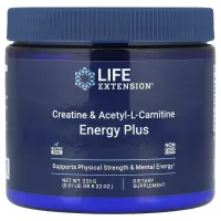 Life Extension, Creatine & Acetyl-L-Carnitine, Energy Plus , 0.51 lb (233 g)Life Extension Креатин и ацетил-L-карнитин Энергия Плюс
