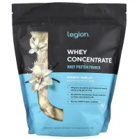 Legion Athletics, концентрат сироватки, порошок сироваткового протеїну, французька ваніль, 861 г (1,9 фунта)