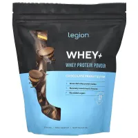 Legion Athletics, Whey+, порошок сироваткового протеїну, шоколад і арахісова паста, 966 г (2,13 фунта)