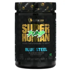 ALPHA LION, SuperHuman Pump, Blue Steel, Blueberry Mojito, 12.96 oz (367.5 g)