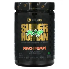 ALPHA LION, SuperHuman Pump, Peach Pumps, Peach Rings, 12.96 oz (367.5 g)