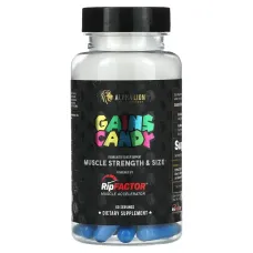 ALPHA LION, Gains Candy, RipFactor, 60 Capsules