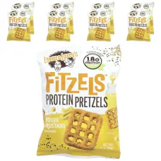 Lenny & Larry's, Fitzels™, Protein Pretzels, Boujie Mustard , 8 Packs, 3 oz (85 g) Each