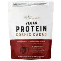 Live Conscious, Vegan Protein, Cosmic Cacao, 1.07 lb (484 g)