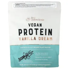 Live Conscious, Vegan Protein, Vanilla Dream, 1.15 lb (520 g)